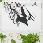 Verrast bijt me theedoek (Gevouwen)