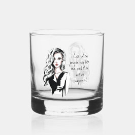 Verrast bijt me whisky glas