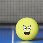 Verrast gezicht pingpongballen (Net)