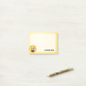 Verrast gezicht post-it® notes (Op bureau)