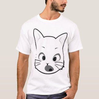 verrast kat t-shirt