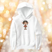 Verrast Meisje Kerst Elf Boy's Hoodie