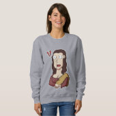 Verrast Mona Lisa T-shirt (Voorkant volledig)