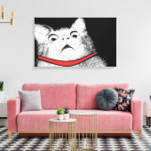 Verraste Kat Gasp Meme - Ingewikkeld Canvas (Insitu (Woonkamer))
