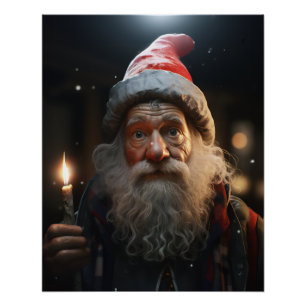 Verraste Kerstmis Gnome Perfect Poster