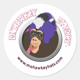 Verraste Mohawkey Monkey sticker