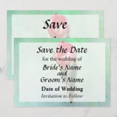 Verraste Tulp Bewaar de Datum Save The Date (Voorkant / Achterkant)