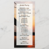 Verrazano Bridge op Dawn Wedding Program Programma (Achterkant)