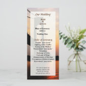 Verrazano Bridge op Dawn Wedding Program Programma (Staand voorkant)