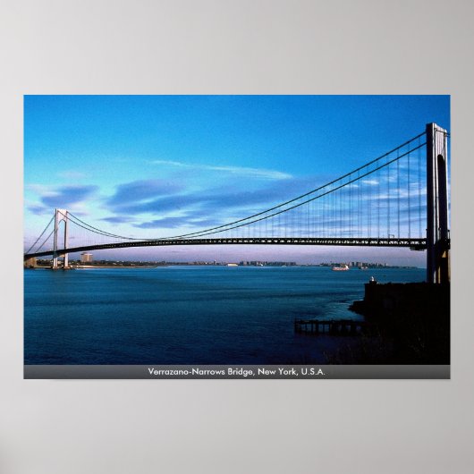 Verrazano-Narrows Bridge, New York, VS Poster (Voorkant)