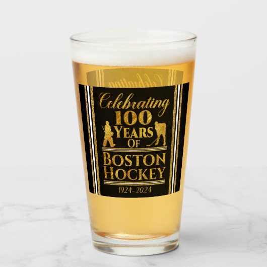 Verre 100 Ans De Hockey À Boston (Devant (rempli))