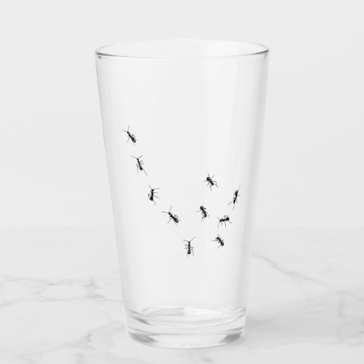 Verre 10 fourmis (Devant)
