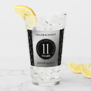 Verre 11ème anniversaire de Mariage en acier