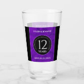 Verre 12ème anniversaire de la Mariage de soie (Dos)