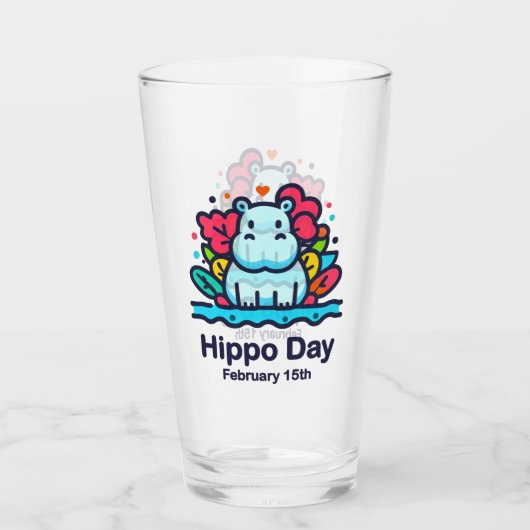 Verre 15 février Journée de l'hippo (Devant)