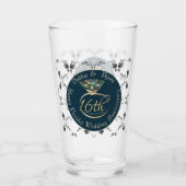 Verre 16e anniversaire de Mariage Péridot et Roses d'arg (Devant)