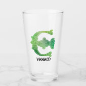 Verre 16e Century Celtic Knot Decorative Capital E (Devant)