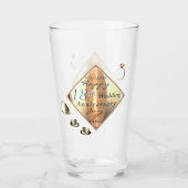 Verre 18e anniversaire de Mariage Porcelain oeil de chat (Devant)