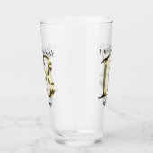 Verre 18e anniversaire d'or métallique (Droite)