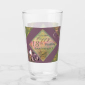 Verre 18e anniversaire Mariage Porcelain Graphics (Devant)