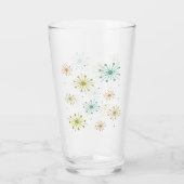 Verre 1950s Atomic Fireworks Starbursts Mid Century (Dos)