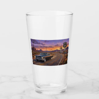 Verre 1964 Cadillac sur la route 66