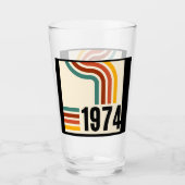 Verre 1974 Poster vintage rétro 50e anniversaire (Devant)