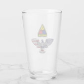 Verre 1re division blindée Aigle (Dos)
