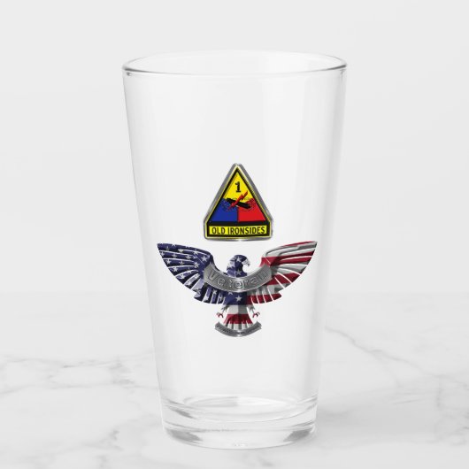 Verre 1re division blindée Aigle (Devant)