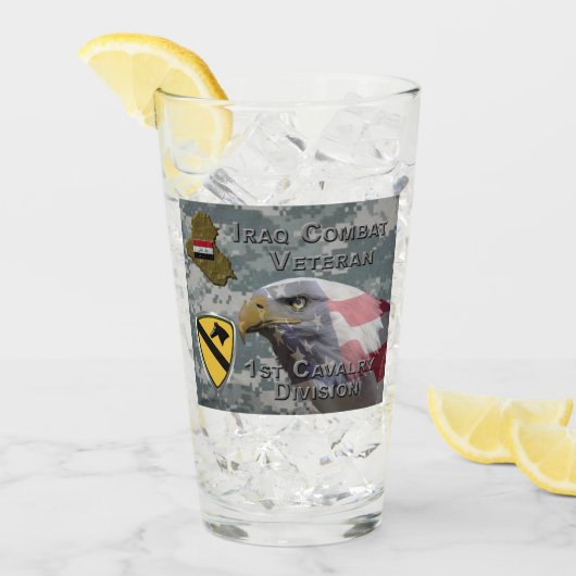 Verre 1re division de cavalerie - Iraq Veteran (Devant glace)