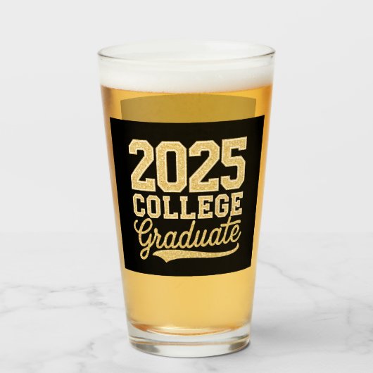 Verre 2025 College Graduate Graduate School Senior (Devant (rempli))