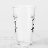 Verre 20e anniversaire d'argent métallique (Droite)