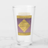 Verre 21e anniversaire de Mariage en laiton et olite (Dos)