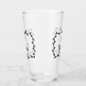 Verre 25e anniversaire avec des Feuilles (Gauche)
