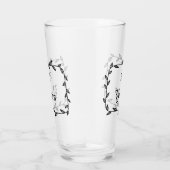 Verre 25e anniversaire avec des Feuilles (Droite)