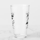 Verre 25e anniversaire d'argent métallique (Gauche)