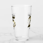 Verre 25e anniversaire d'or métallique (Gauche)