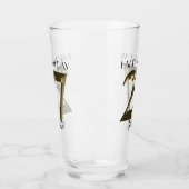 Verre 27e anniversaire d'or métallique (Gauche)