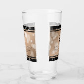 Verre 28e anniversaire du Mariage de lin élégant (Gauche)