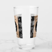 Verre 28e anniversaire du Mariage de lin élégant (Gauche)