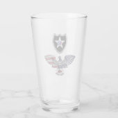 Verre 2e division d'infanterie "Coupe Indianhead Div Gla (Dos)