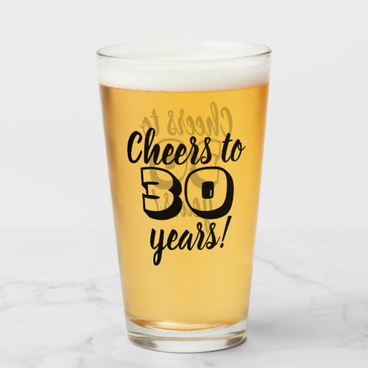 Verre 30e anniversaire Soeurs à 30 ans Bière / Boire (Devant (rempli))