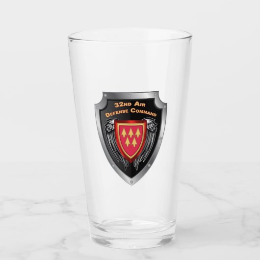 Verre 32e Bouclier Customisé du Commandement de la défen (Devant)