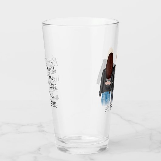 Verre 3 Meilleurs Amis Blonde Brunette Cheveux BFF Amiti (Droite)