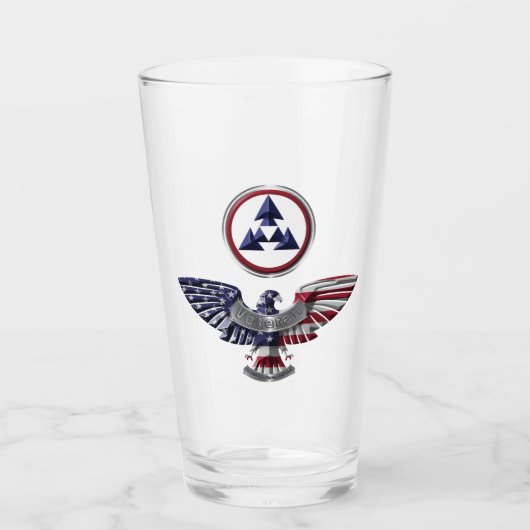 Verre 3e aigle du commandement du développement durable (Devant)