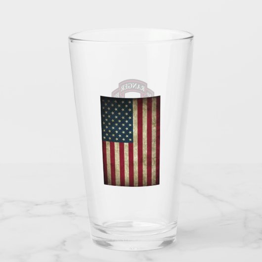 Verre 3e Bataillon - 75e Régiment de Rangers - Drapeau a (Dos)