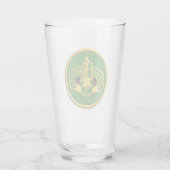 Verre 3e Régiment blindé de la Cav "Brave Rifle Glass Cu (Dos)