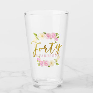 Verre 40 et guirlande florale fabuleuse