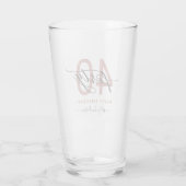 Verre 40e anniversaire Chic Parties scintillant Ombre (Dos)