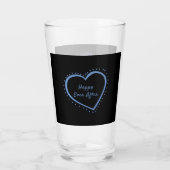 Verre 45e anniversaire Sapphire Mariage cadeau personnel (Dos)